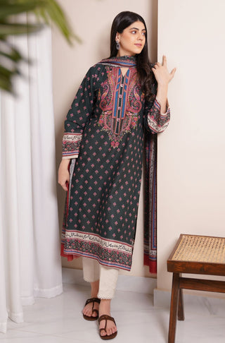 Shopmanto, wear manto, manto clothing brand, manto uae, ladies clothing brand, urdu calligraphy clothing, wear manto women ladies lawn kurta for spring summer, manto one piece dark green meher straight kurta with urdu calligraphy for women, spring summer season, lawn collection