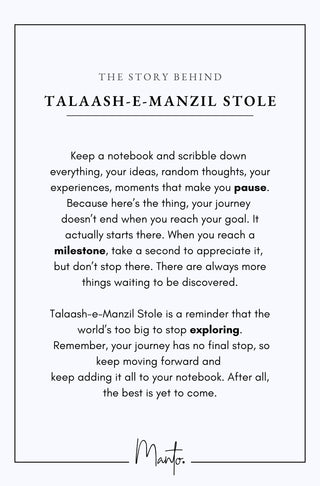 Design Philosophy for Talaash E Manzil