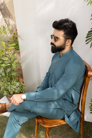 Deep Teal - Sherwani (Men)