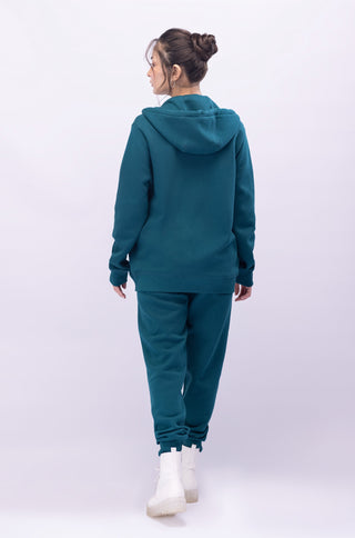 Zipper Hoodie - Deep Teal