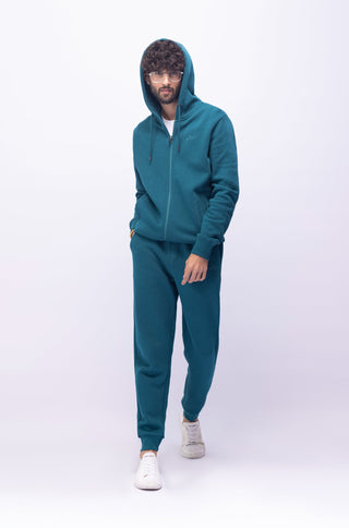 Zipper Hoodie - Deep Teal