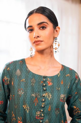 Shopmanto, wear manto, manto clothing brand, manto pakistan, ladies clothing brand, urdu calligraphy clothing, wear manto women ladies lawn kurta for spring summer, manto two piece lawn teal gulzar coord set for women, spring summer season, lawn collection