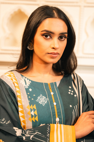 Shopmanto, wear manto, manto clothing brand, manto pakistan, ladies clothing brand, urdu calligraphy clothing, wear manto women ladies lawn kurta for spring summer, manto one piece teal blue umeed kurta with urdu calligraphy for women, spring summer season, lawn collection