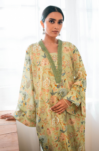 Shopmanto, wear manto, manto clothing brand, manto pakistan, ladies clothing brand, urdu calligraphy clothing, wear manto women ladies lawn kurta for spring summer, manto two piece lawn mint and teal gulnaar coord set for women, spring summer season, lawn collection