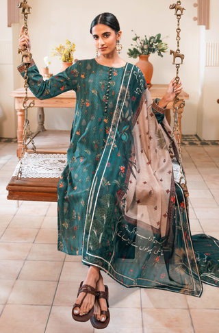 Shopmanto, wear manto, manto clothing brand, manto pakistan, ladies clothing brand, urdu calligraphy clothing, wear manto women ladies lawn kurta for spring summer, manto two piece lawn teal gulzar coord set for women, spring summer season, lawn collection