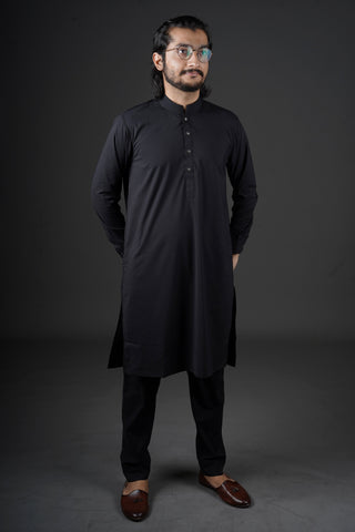 Jet Black - Sherwani (Men) - Manto