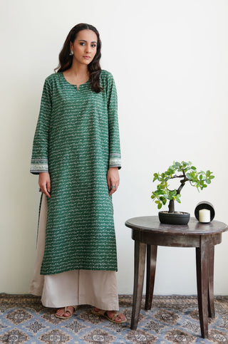 Virsa Lawn Kurta - Green