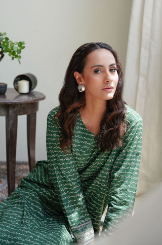 Virsa Lawn Kurta - Green