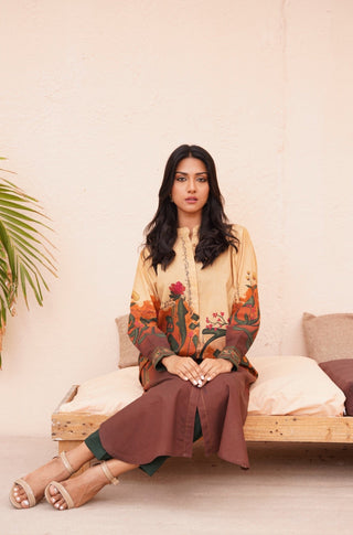 Noor (Light Of Grace) - Shades of Sunset Long Shirt