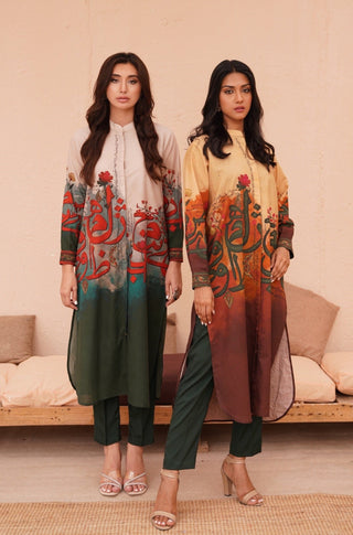 Noor (Light Of Grace) - Shades of Sunset Long Shirt