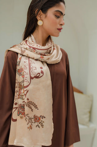 Chaman (Garden) - Antique Beige Scarf