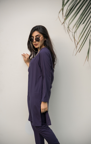 Deep Purple Manto Lucknow kurta and trouser